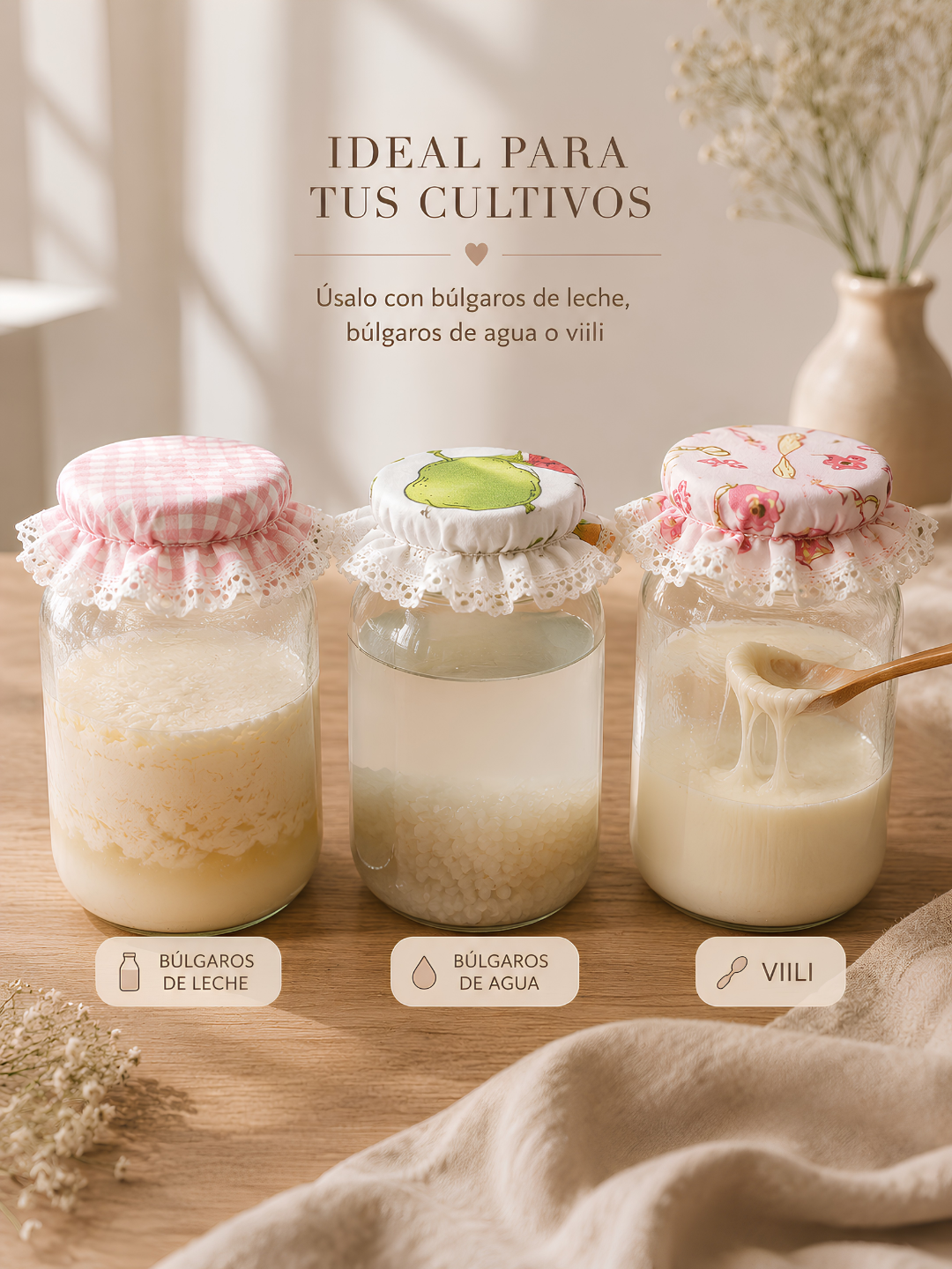 Cubre cultivo para fermentación