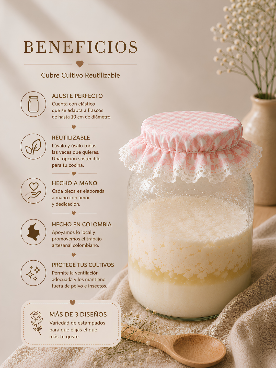 Cubre cultivo para fermentación