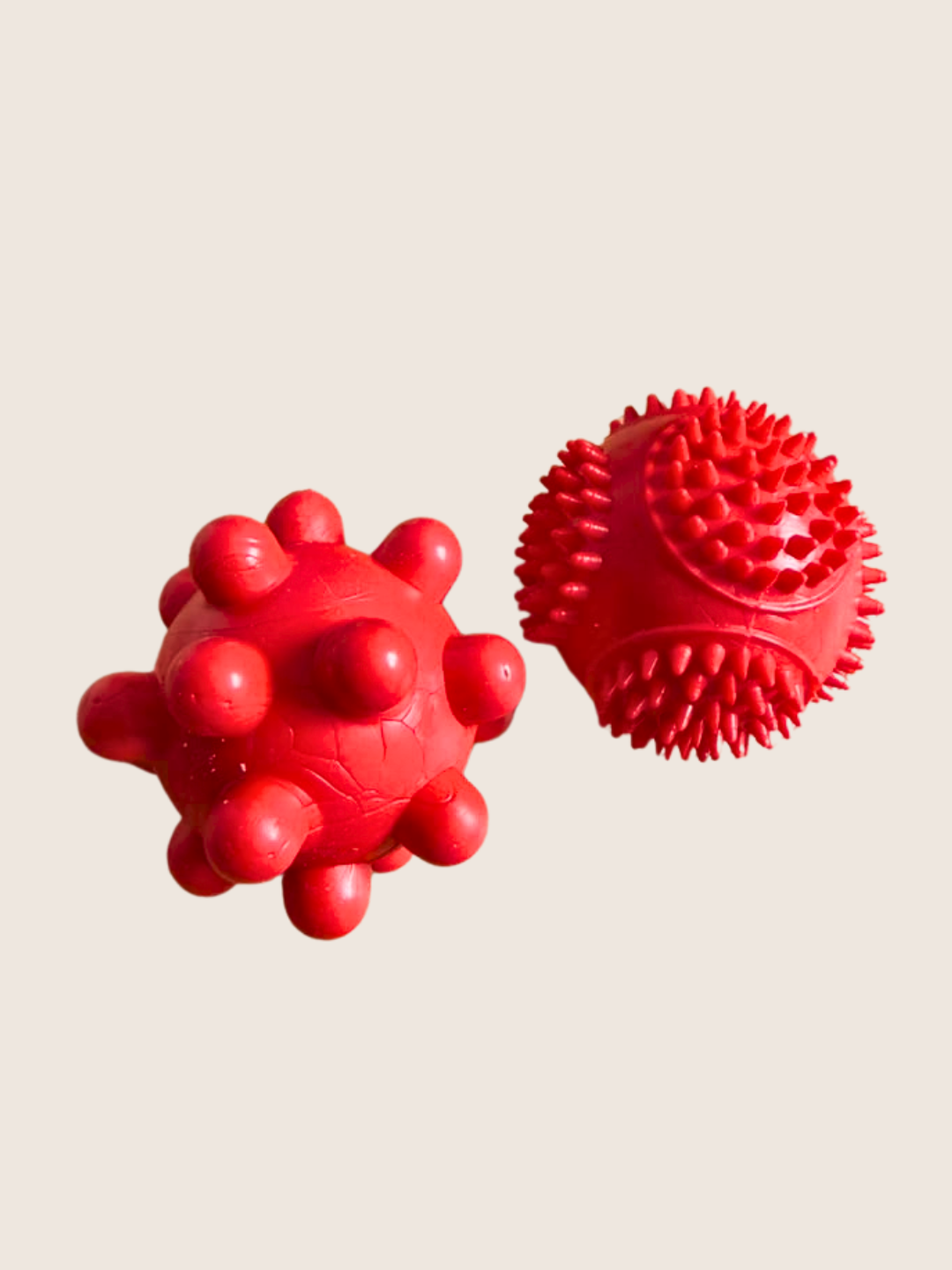 Kit de Pelotas de Caucho Macizo X2 para Perros