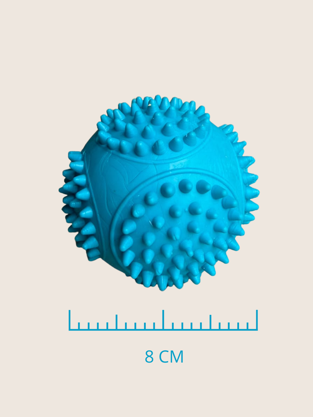 Pelota de Caucho Macizo para Perros Grandes | 8 cm
