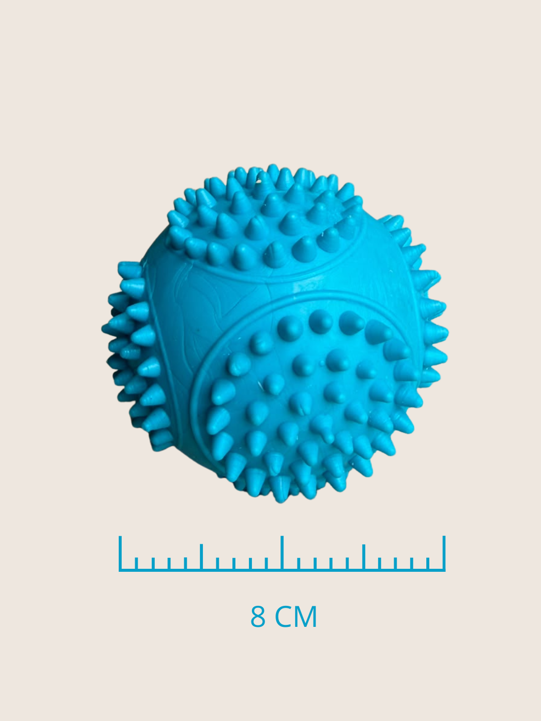 Pelota de Caucho Macizo para Perros Grandes | 8 cm