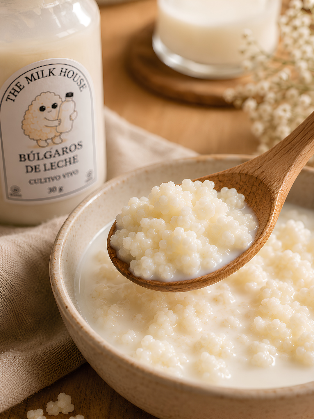 Nódulos de Kéfir de Leche